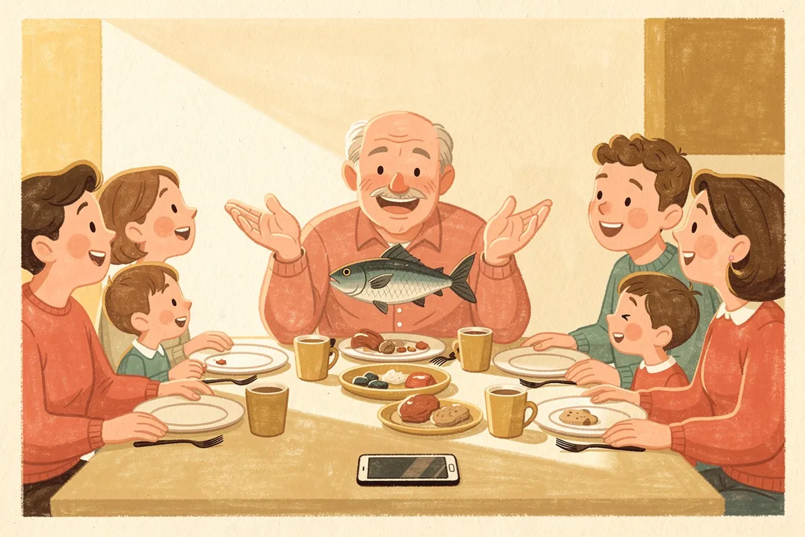 A song for grandpa, with the stories he always tells